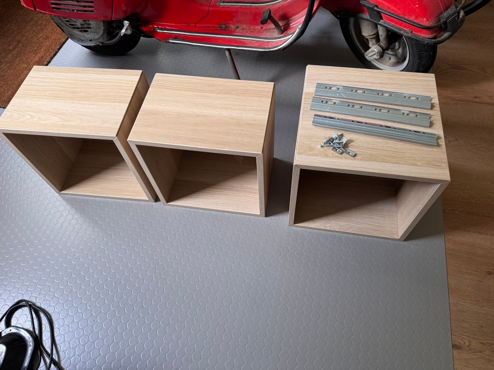 Ikea Eket kubus wandkastjes 3stuks, Ophalen of Verzenden, Zo goed als nieuw, Minder dan 150 cm, Minder dan 100 cm