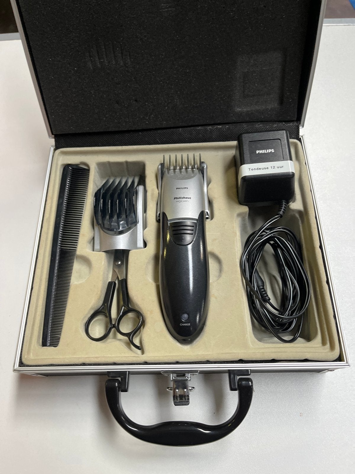 Philips Philishave HQC485 Tondeuse Set in Koffer, Ophalen of Verzenden, Gebruikt, Haarverzorging