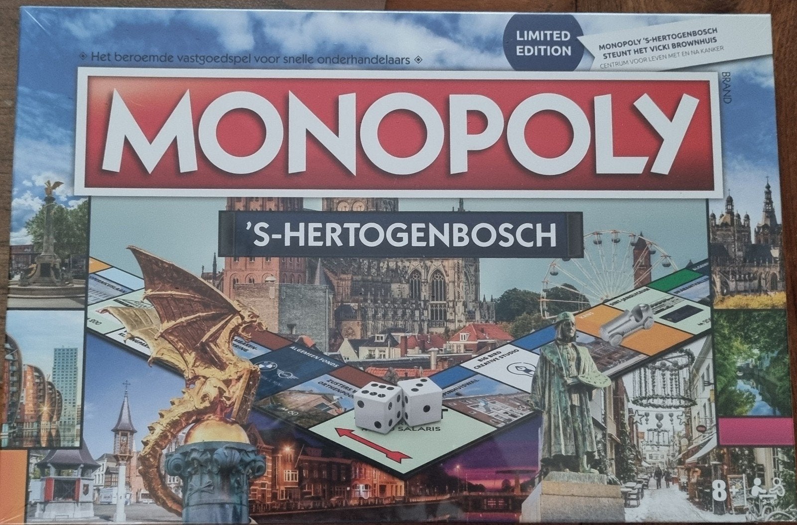 Monopoly 's-Hertogenbosch Limited Edition, Drie of vier spelers, Ophalen of Verzenden, Nieuw, Hasbro