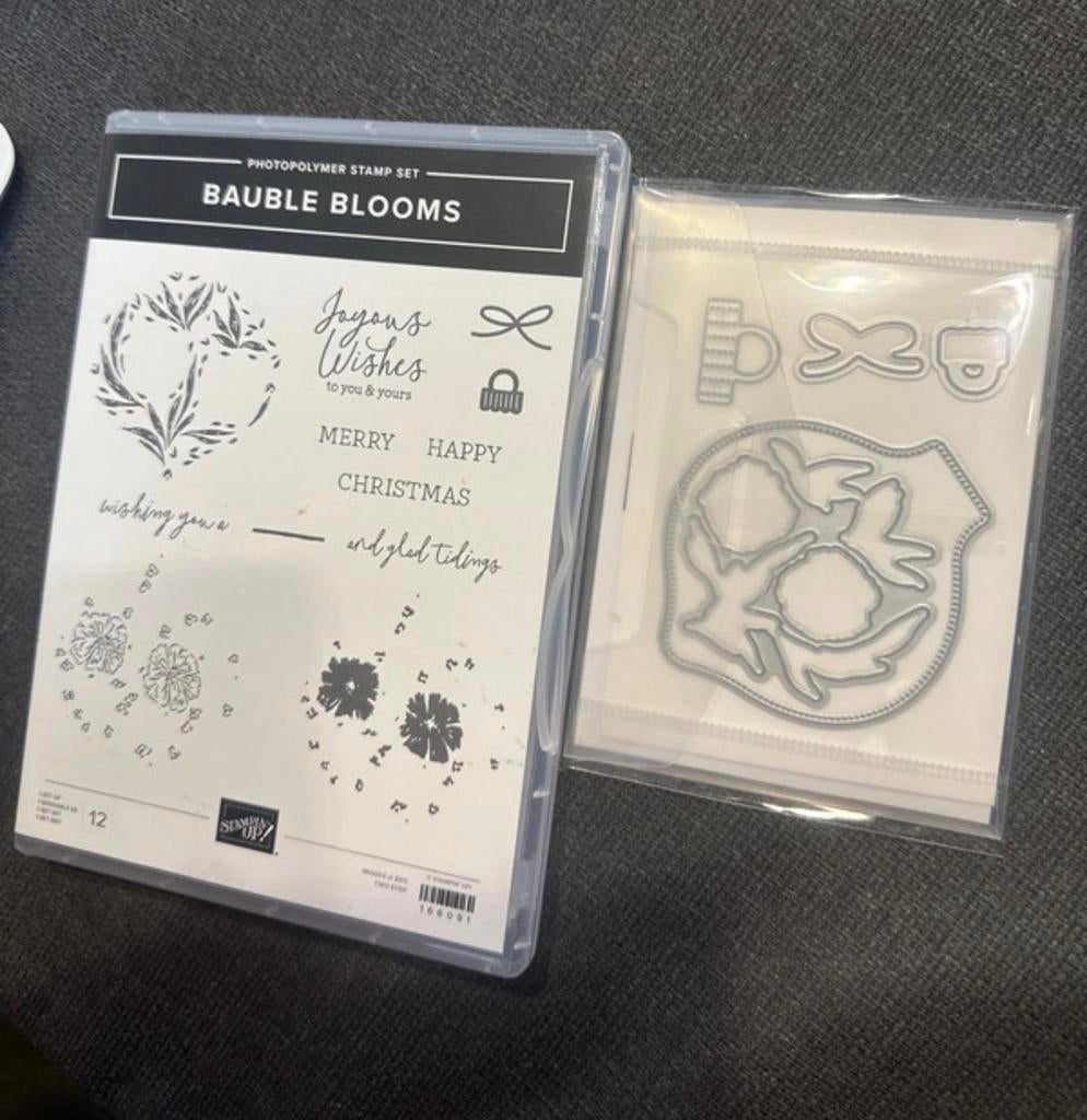 Stampin' Up! Bauble Blooms Stempelset & Stansen, Ophalen of Verzenden, Zo goed als nieuw, Clearstamp