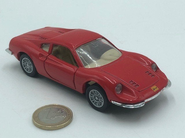 Ferrari Dino 246GT Rood, Maisto, Ophalen of Verzenden, Gebruikt, Auto, Overige merken