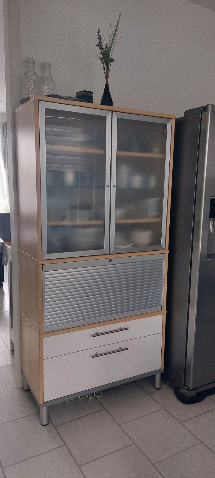 vitrine kast., Zo goed als nieuw, 150 tot 200 cm, 25 tot 50 cm, 50 tot 100 cm