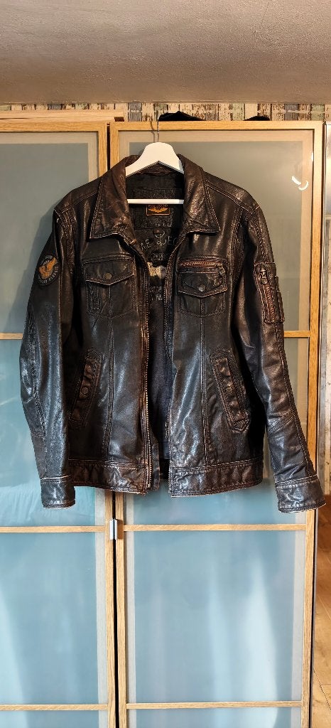 pme legend leren jas, Kleding | Heren, Bruin, Maat 56/58 (XL), Ophalen of Verzenden, Zo goed als nieuw
