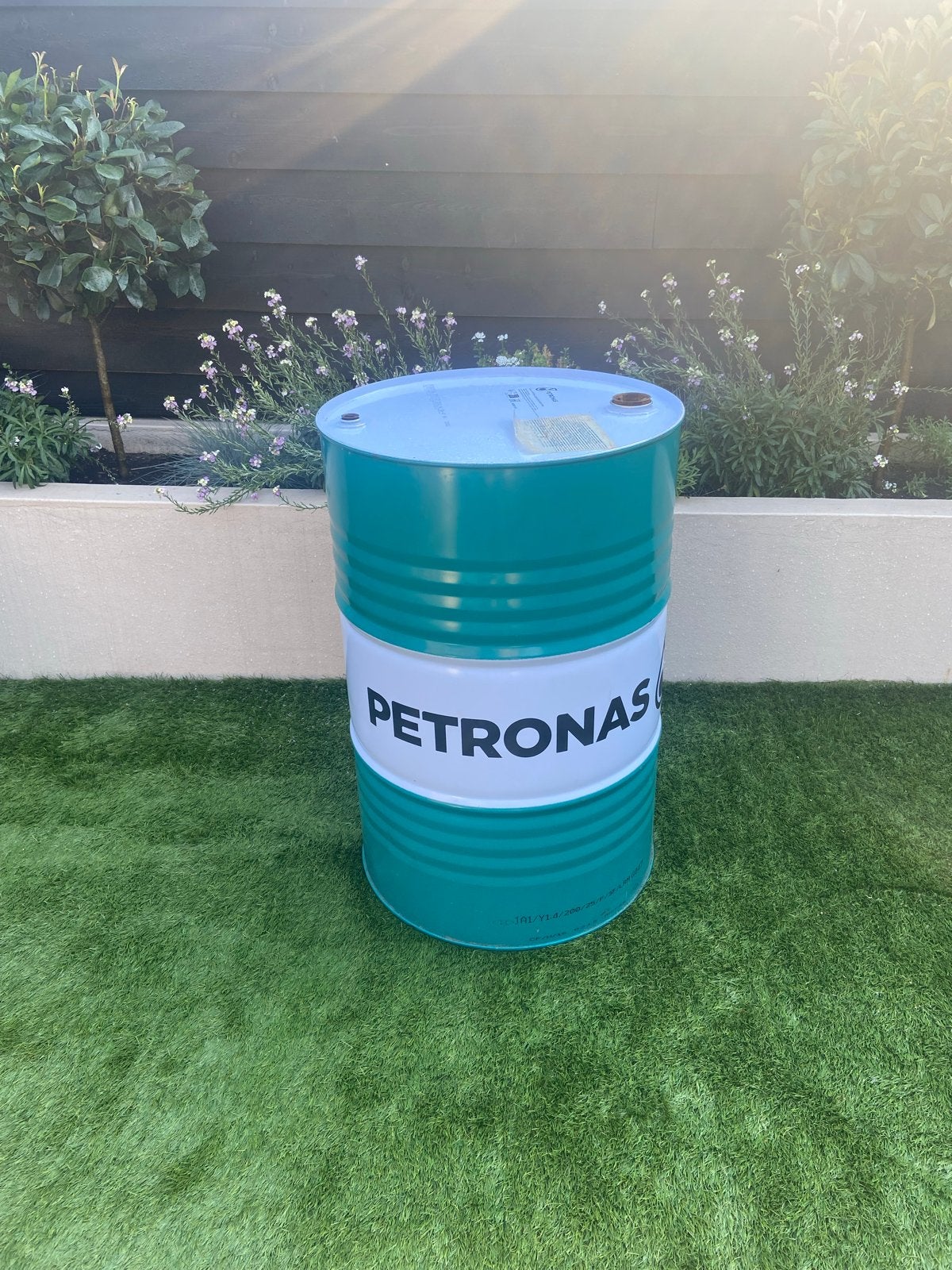 Grote Olieton 200 liter - Ideaal als Vuurton, Tuin en Terras, Vuurkorven, Ophalen, Gebruikt, Vuurton