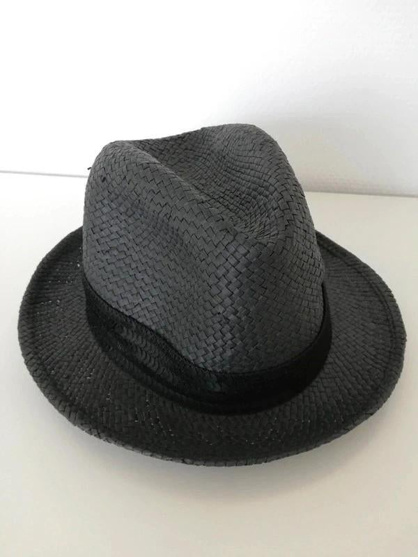 Stijlvolle zwarte fedora hoed met pailletten van Mart Visser, 56 of 57 cm (M, 7 of 7⅛ inch), Mart visser, Hoed, Nieuw