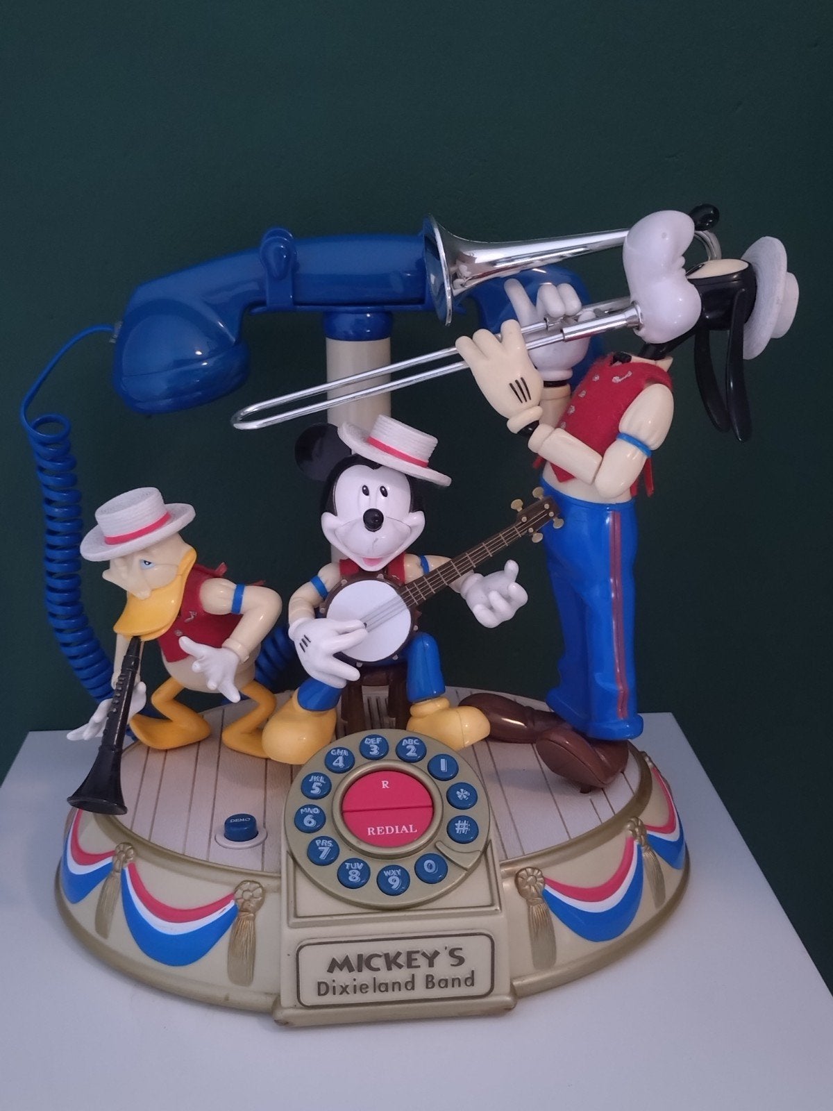 Mickey's Dixieland Band Telefoon - Vintage Disney, Ophalen of Verzenden, Gebruikt