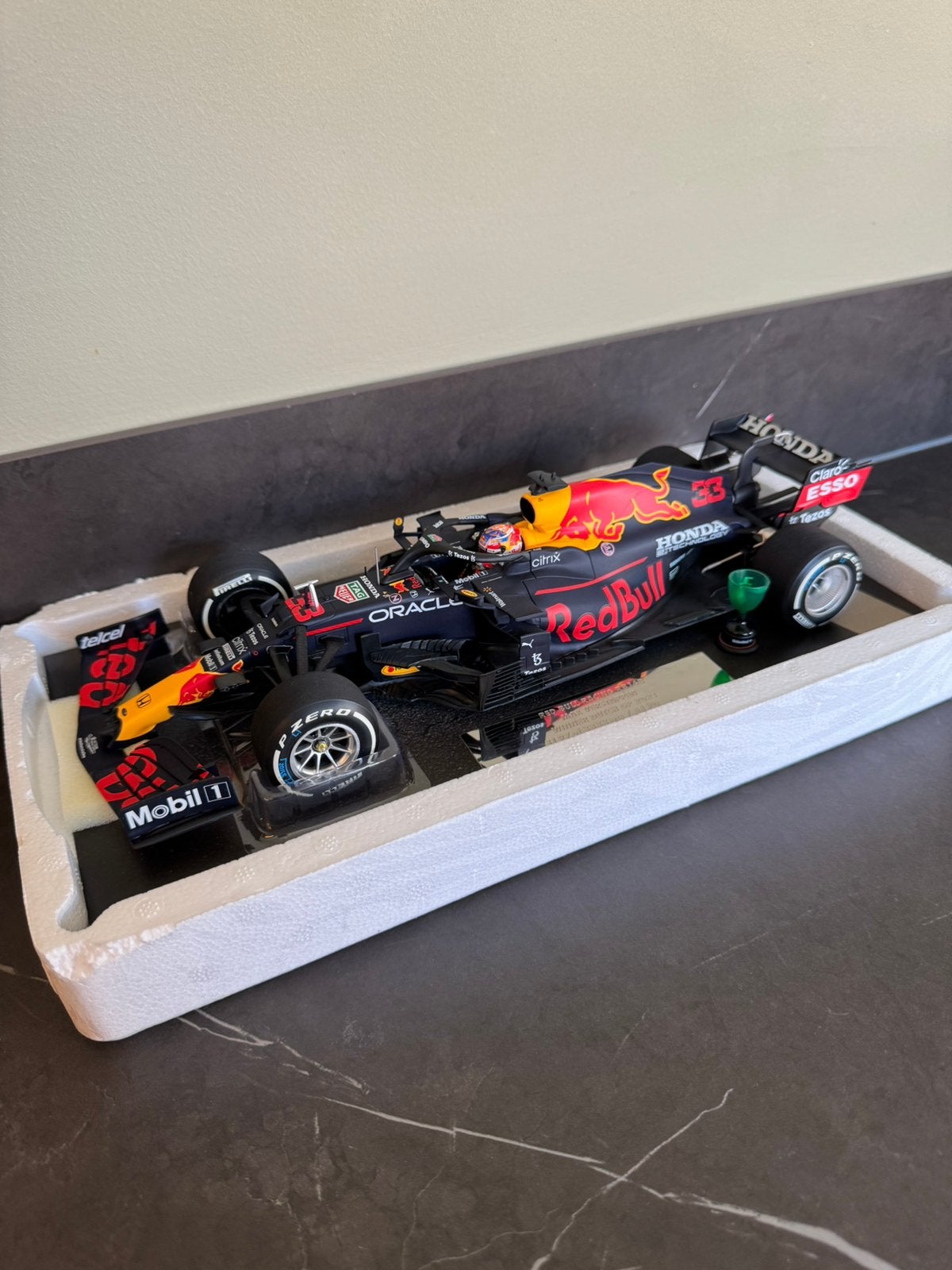 Max Verstappen Zandvoort GP Winner 2021 1:18 Minichamps, Ophalen of Verzenden, Zo goed als nieuw, Formule 1