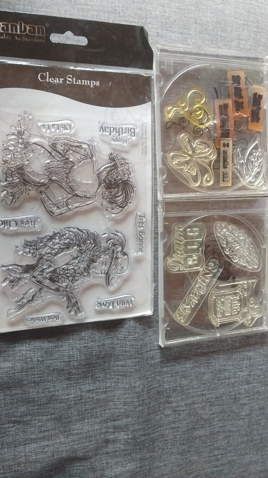 Clear stamps, nieuw en als nieuw! €7,50 totaal., Hobby en Vrije tijd, Stempelen, Ophalen of Verzenden, Nieuw, Clearstamp