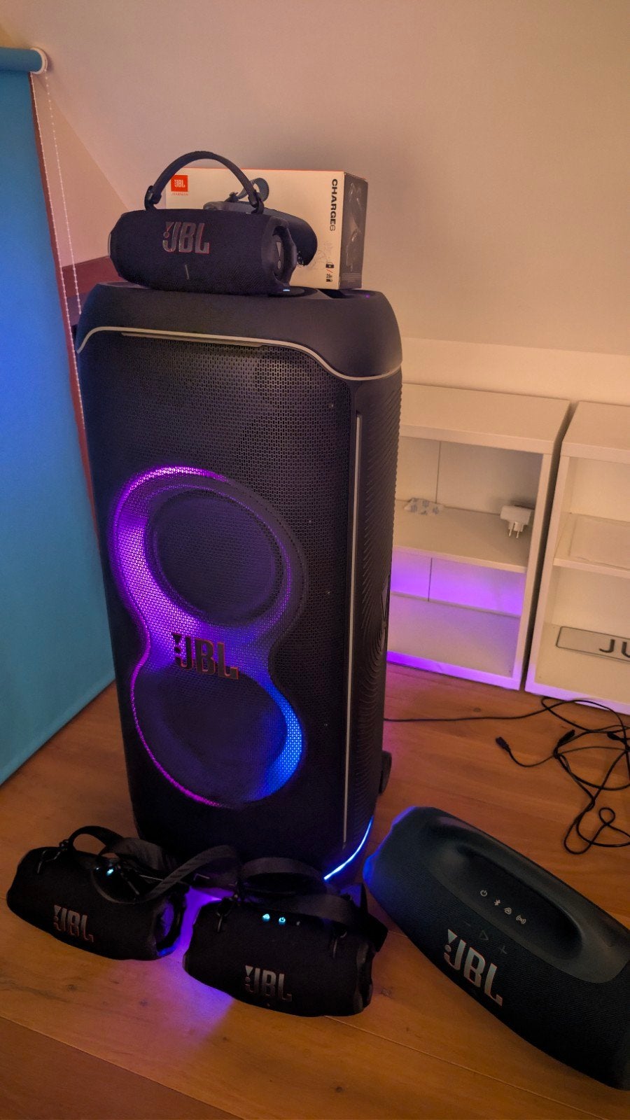 JBL speakers te ruil, Ophalen