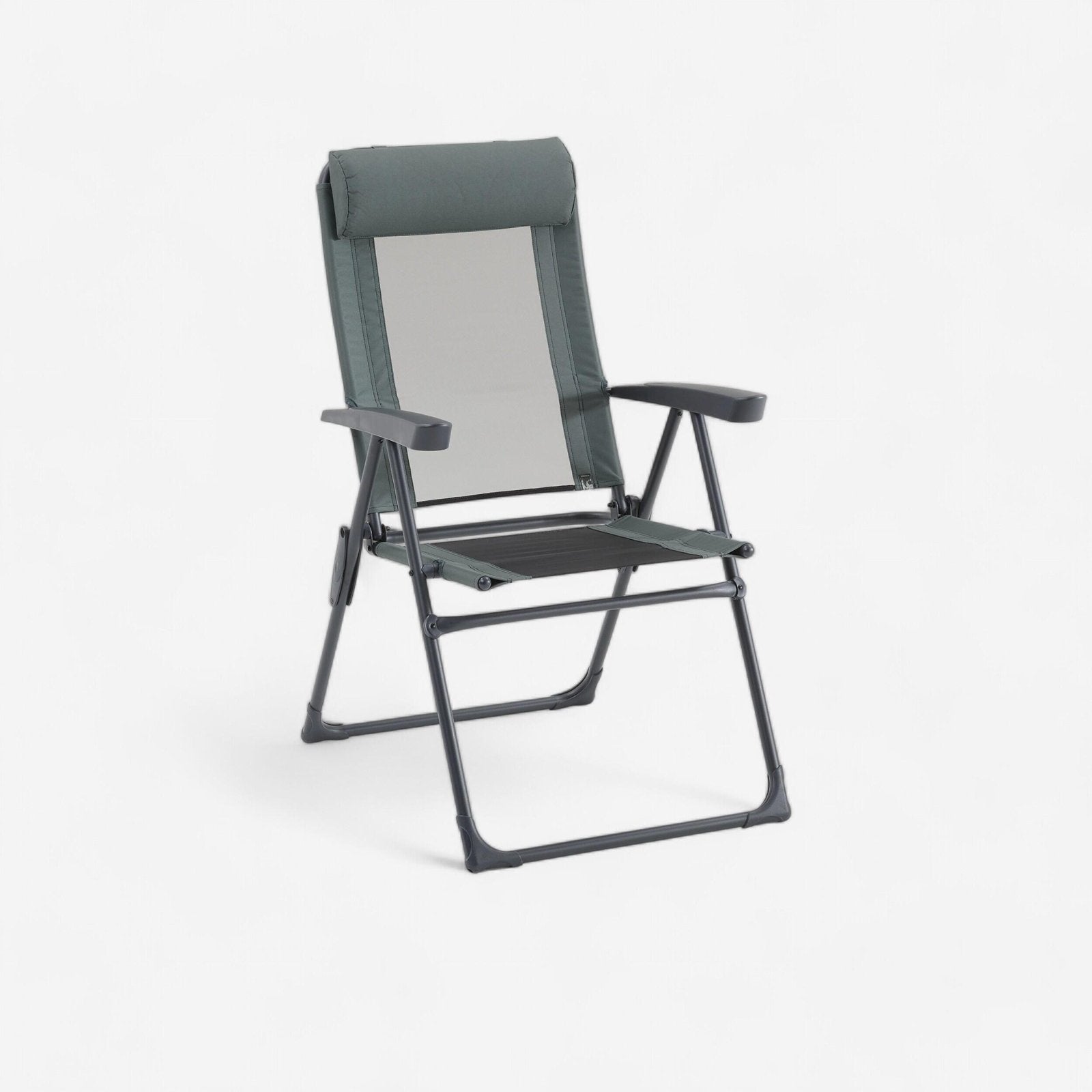 Comfortabele campingstoel met verstelbare rug (Decathlon), Ophalen, Zo goed als nieuw, Campingstoel