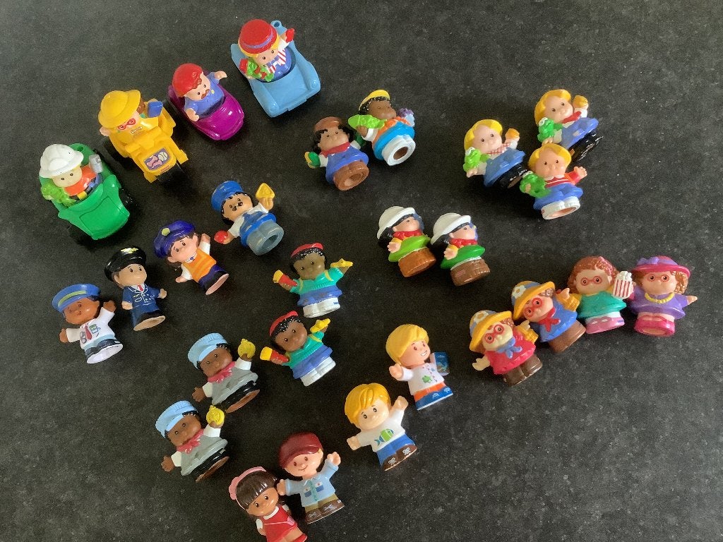 LITTLE PEOPLE  popjes  (motor en auto) en dieren, Verzenden, Zo goed als nieuw, Speelset