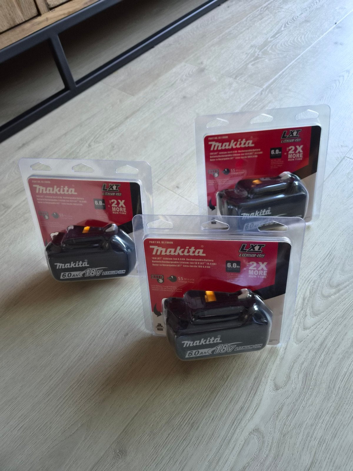 Makita accu's 18V 6.0Ah LXT Lithium-Ion (3 stuks), Ophalen of Verzenden, Nieuw