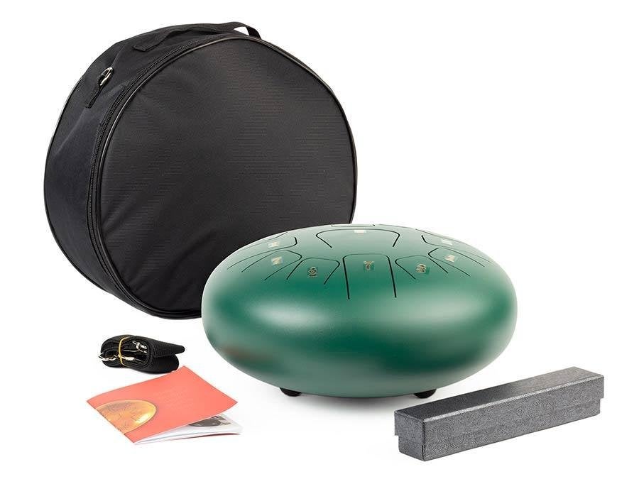 HTD1213/GN |Hayman stalen tongdrum 12" groen, ., Nieuw, Ophalen of Verzenden, Melodische percussie