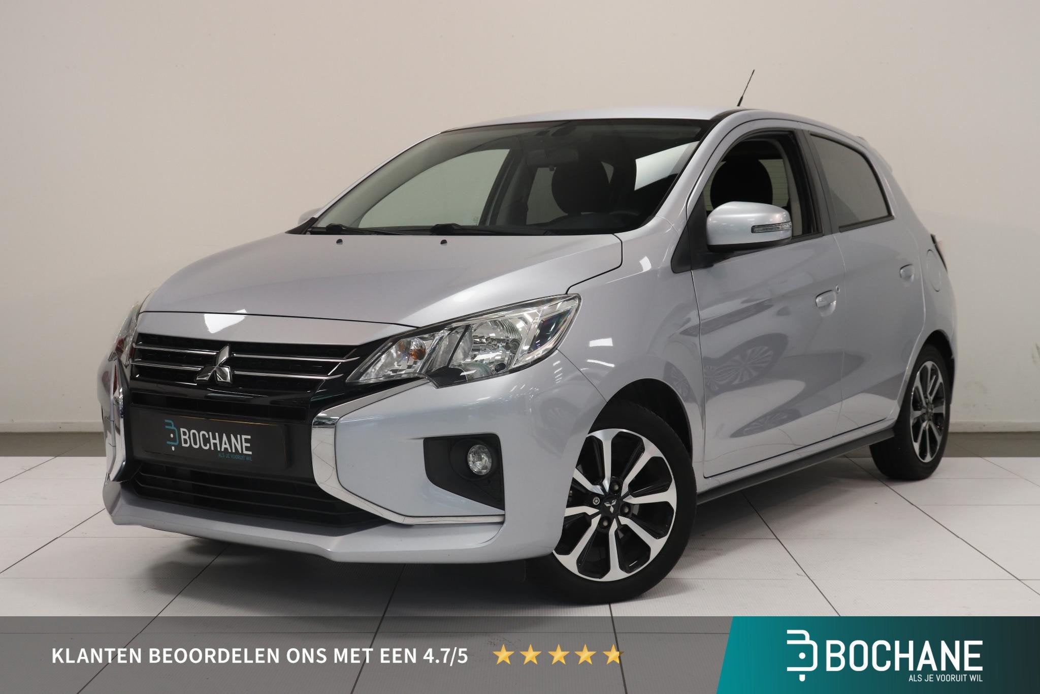 Mitsubishi Space Star 1.2 Nova | Camera | Navigatie | Climat, Stof, Gebruikt, Met garantie (alle), Origineel Nederlands