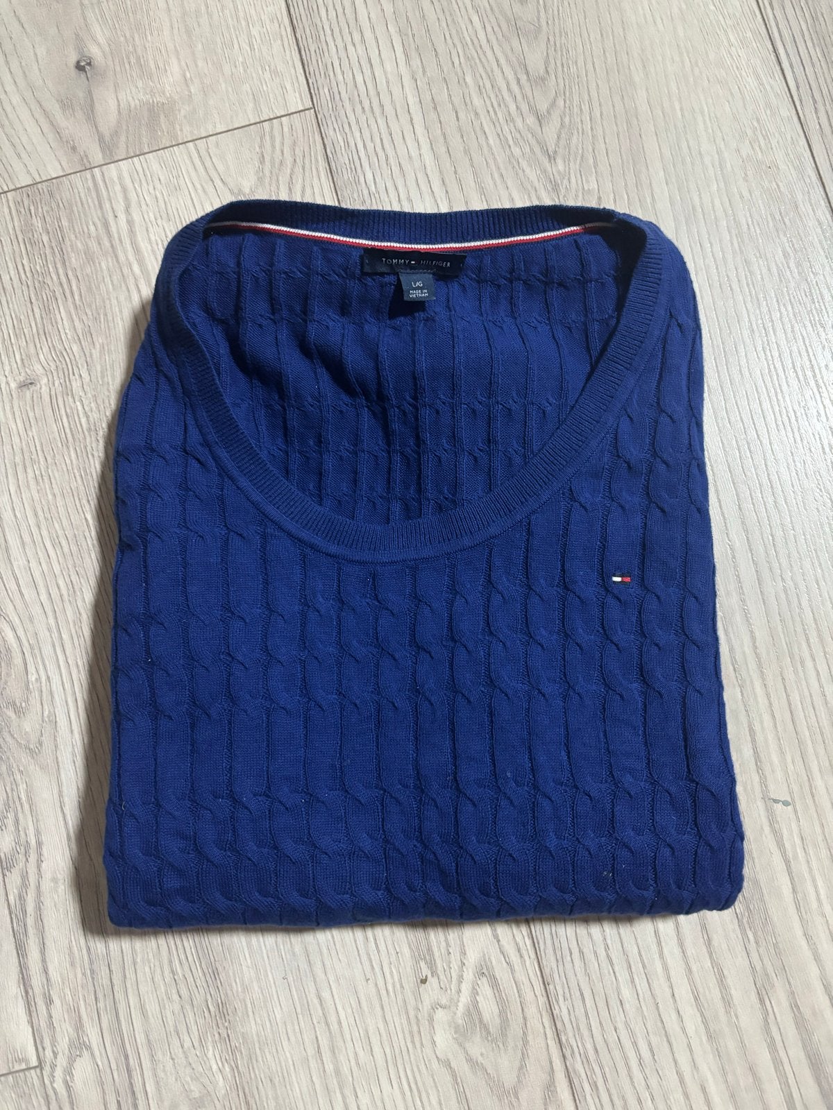 Tommy Hilfiger trui - Zo goed als nieuw, Kleding | Dames, Verzenden, Zo goed als nieuw, Maat 42/44 (L), Blauw