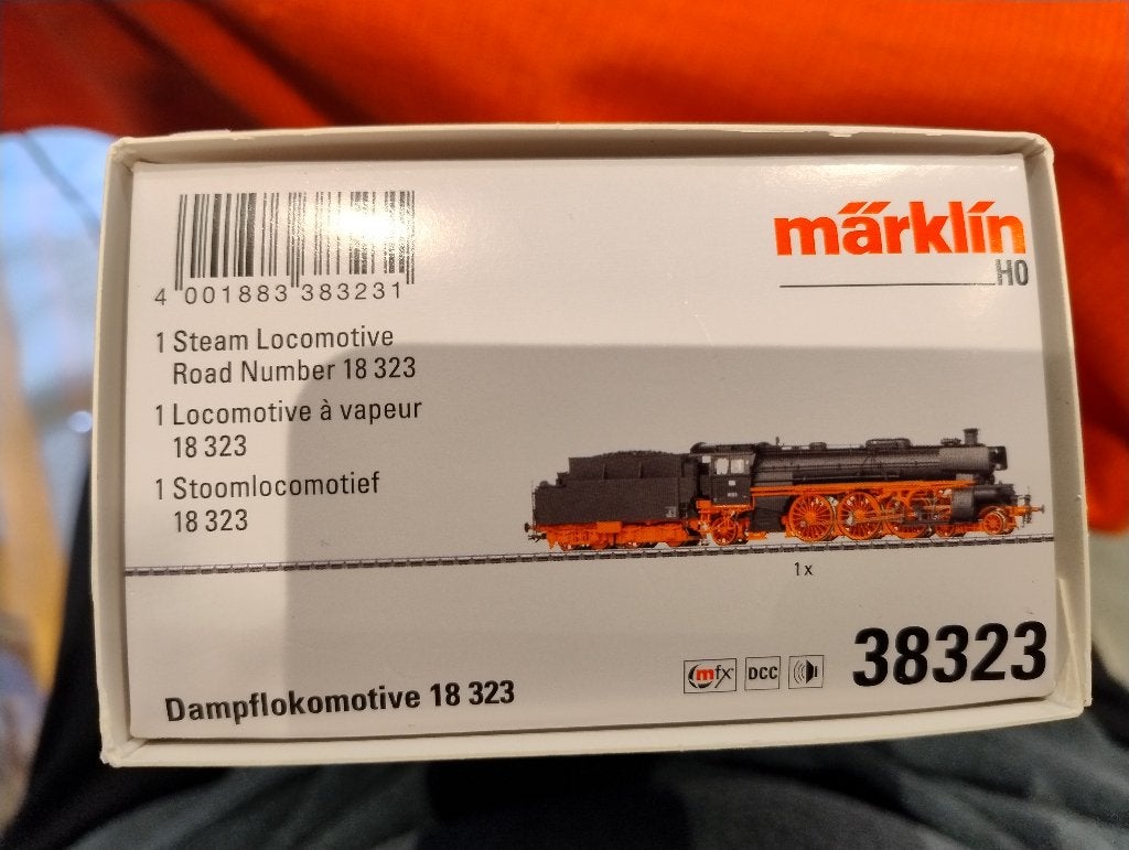 Märklin 38323 Dampflokomotive 18 323 H0, Wisselstroom, Ophalen of Verzenden, Märklin, Nieuw