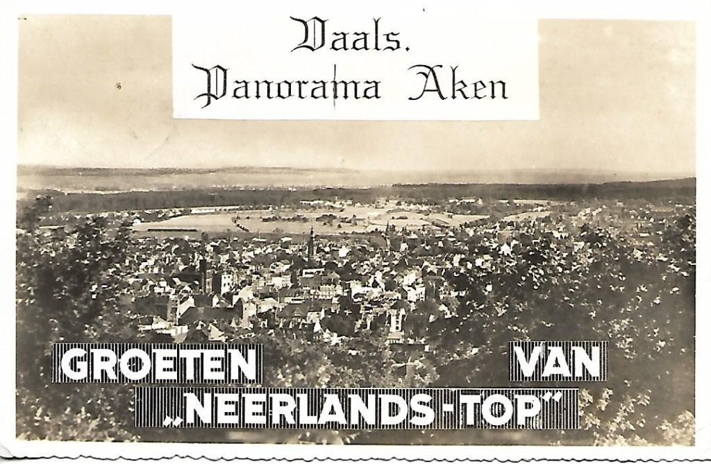 Vaals- -Panorama Aken., Verzenden, 1940 tot 1960, Gelopen, Limburg