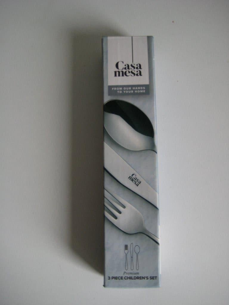 Casa Mesa RVS kinderbestek 3-delig met beertje NIEUW, Kinderen en Baby's, Ophalen of Verzenden, Nieuw