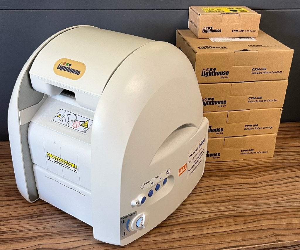 Lighthouse MAX CPM-100HG5 Labelprinter, Ophalen of Verzenden, Gebruikt, Etiket