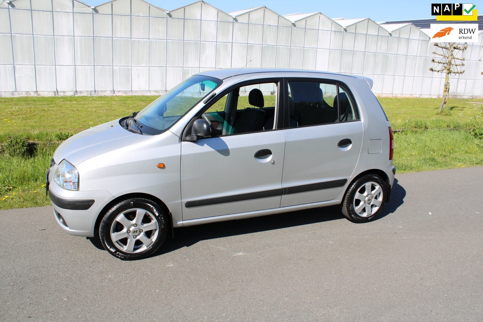 Hyundai Atos 1.1i Active Cool met Airco en Nieuwe Apk, Voorwielaandrijving, Dealer onderhouden, 31 €/maand, 4 cilinders