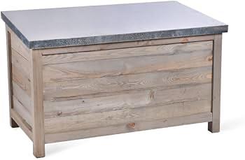 Grote Houten Opbergkist Buiten met Zinken Deksel - Nieuw, Tuin en Terras, Bergingen en Tuinkasten, Nieuw, Overige typen, Hout