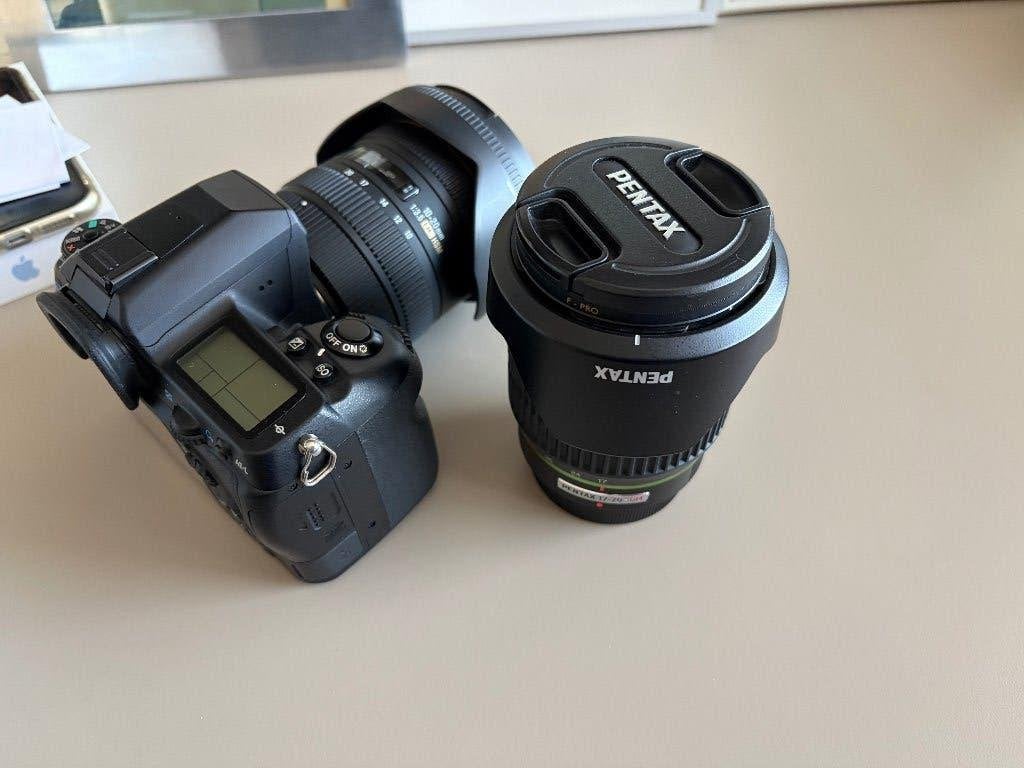 Pentax K-7 met lenzen, Ophalen, 14 Megapixel, Gebruikt, Spiegelreflex