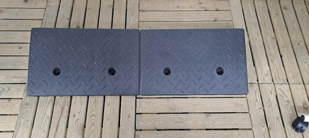 Aidapt Oprijplaat rubber Met een hoogte van 10 cm - Zwart, Diversen, Verpleegmiddelen, Ophalen, Nieuw