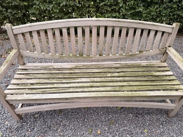 Gratis 2 teakhouten bankjes – af te halen, Tuin en Terras, Tuinbanken, Ophalen, Gebruikt, Teakhout