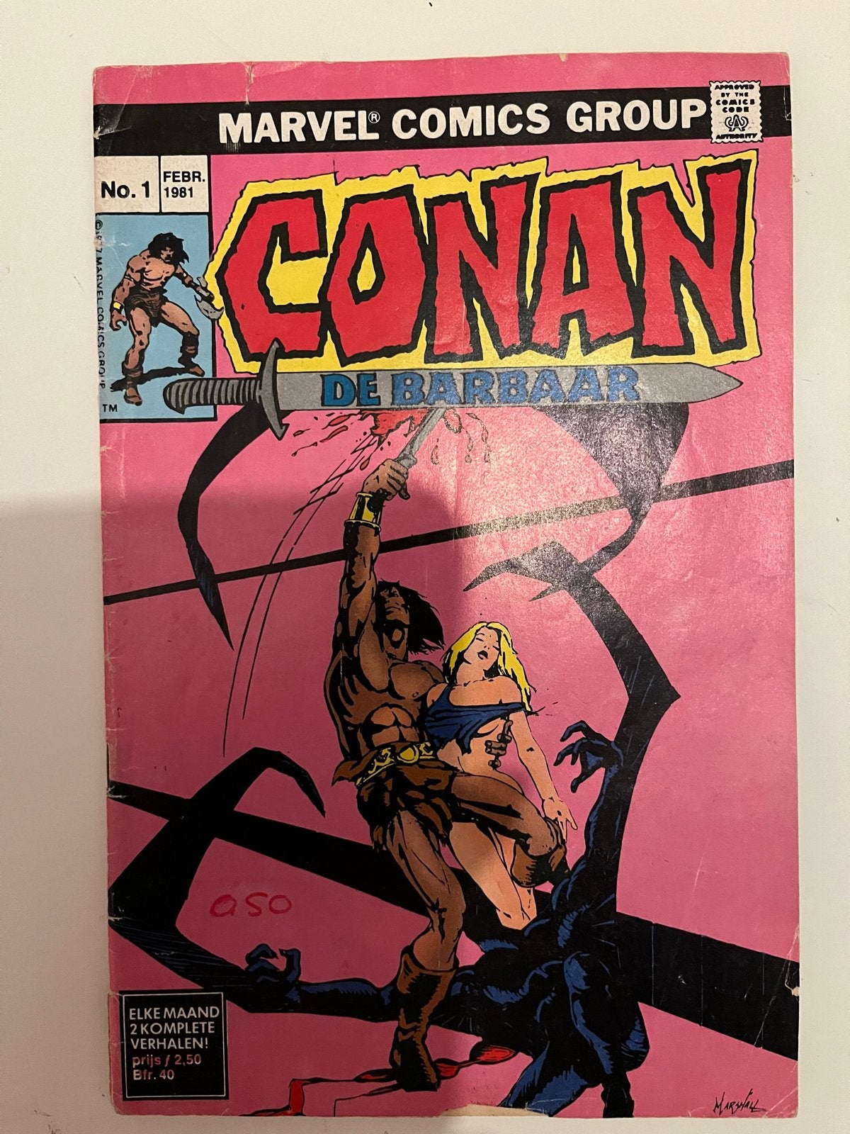 Conan de Barbaar - Marvel Comics Group - Nrs. 1 & 2, Boeken, Meerdere stripboeken, Ophalen of Verzenden, Gelezen