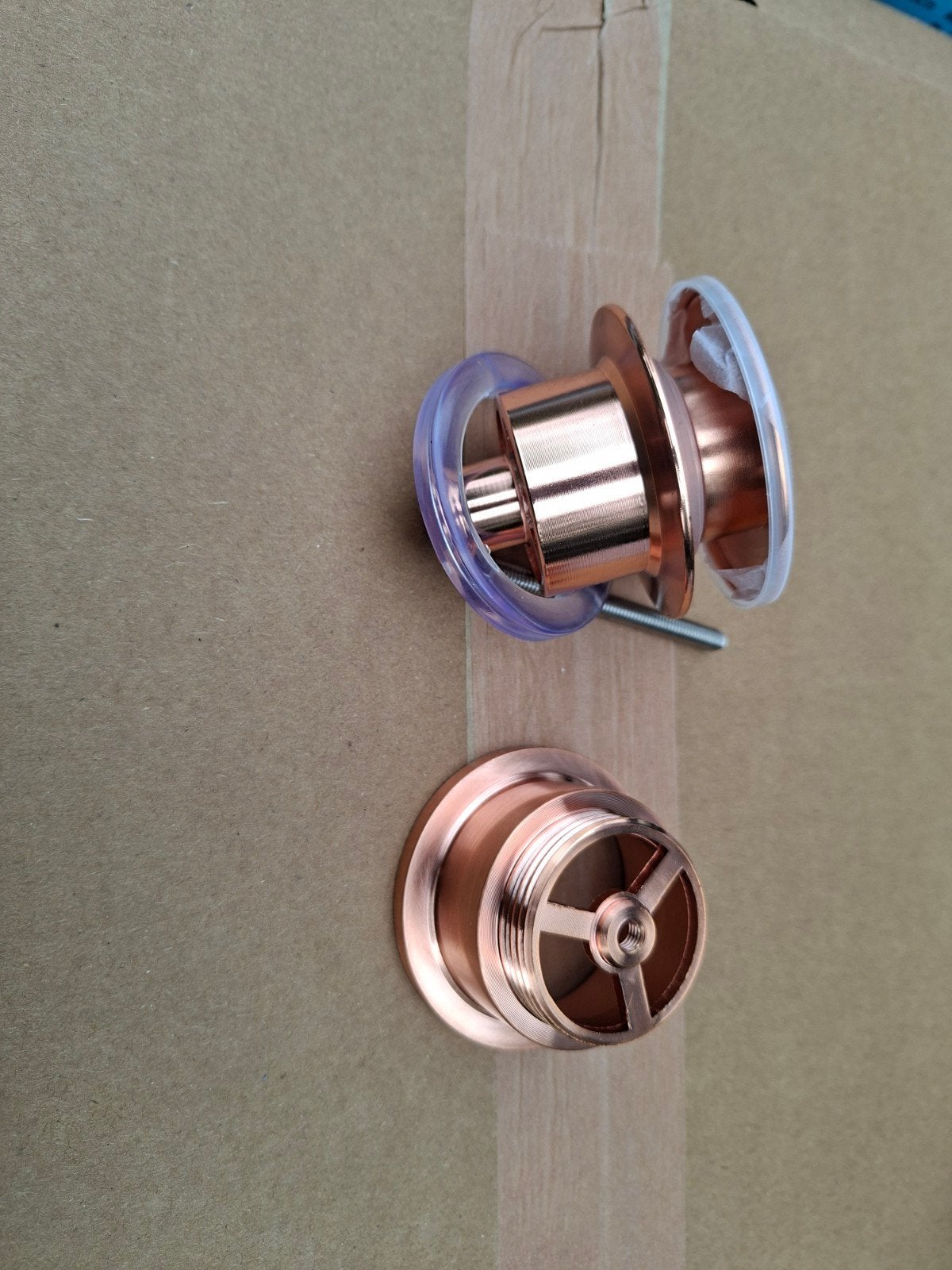 Saniclear Copper clickwaste geborsteld koper, Ophalen of Verzenden, Nieuw, Koper, Wastafel