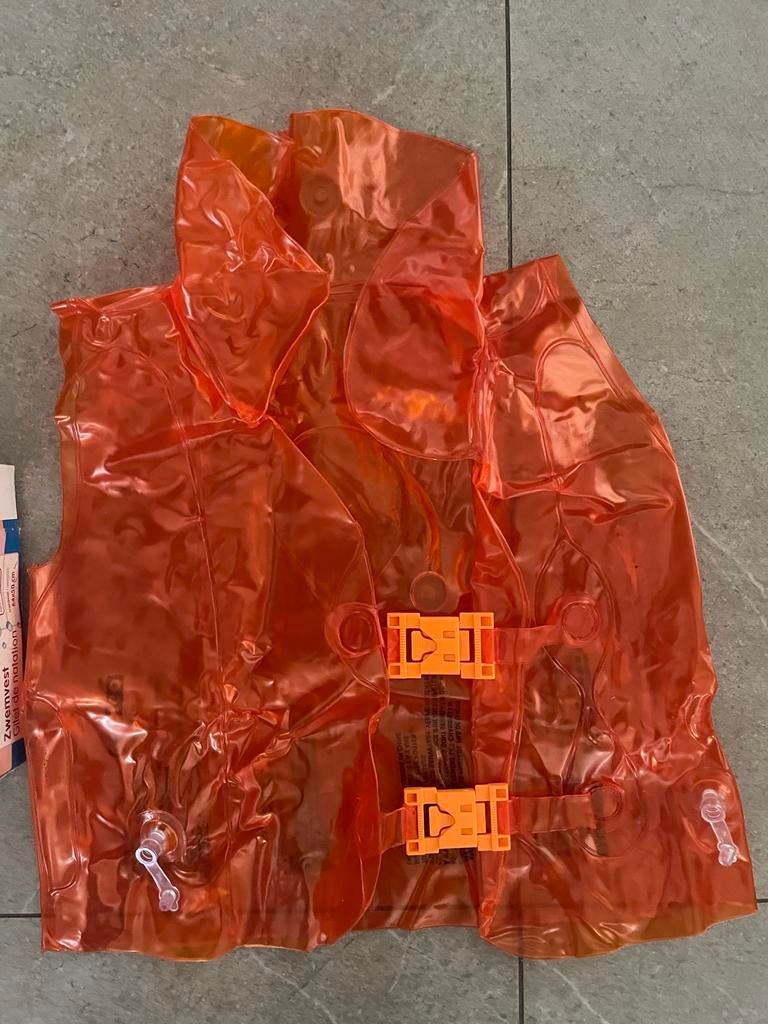 Oranje opblaas zwemvest voor kinderen 2-3 jaar, Ophalen of Verzenden, Nieuw, Jongen of Meisje