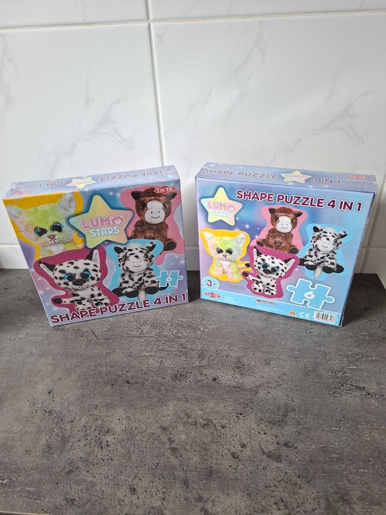 Lumo Stars Shape Puzzle 4-in-1 - Nieuw in doos, Ophalen, 10 tot 50 stukjes, Nieuw