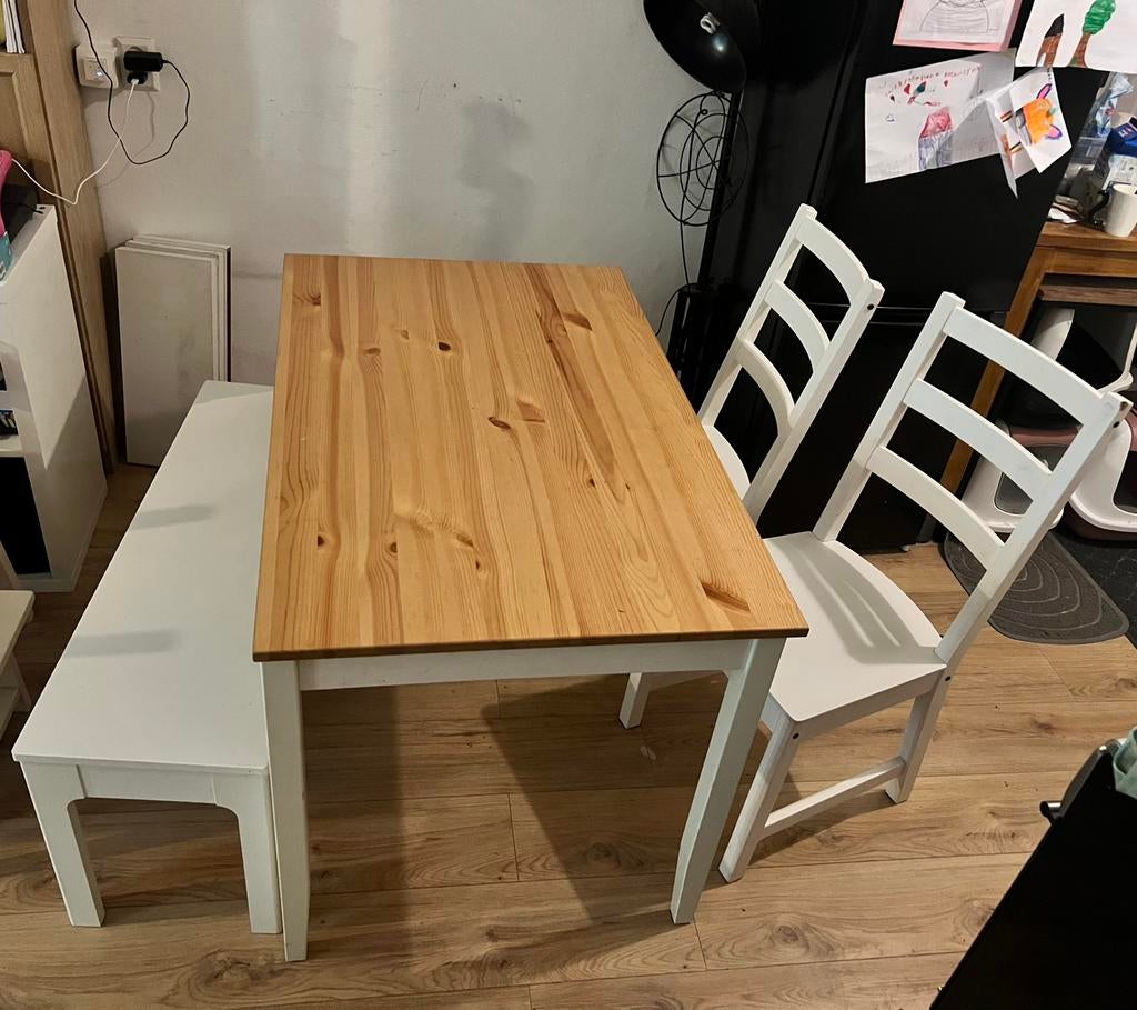 t.e.a.b.  Eetkamerset IKEA, Huis en Inrichting, Tafels | Eettafels, Ophalen, Gebruikt, Rechthoekig, 50 tot 100 cm