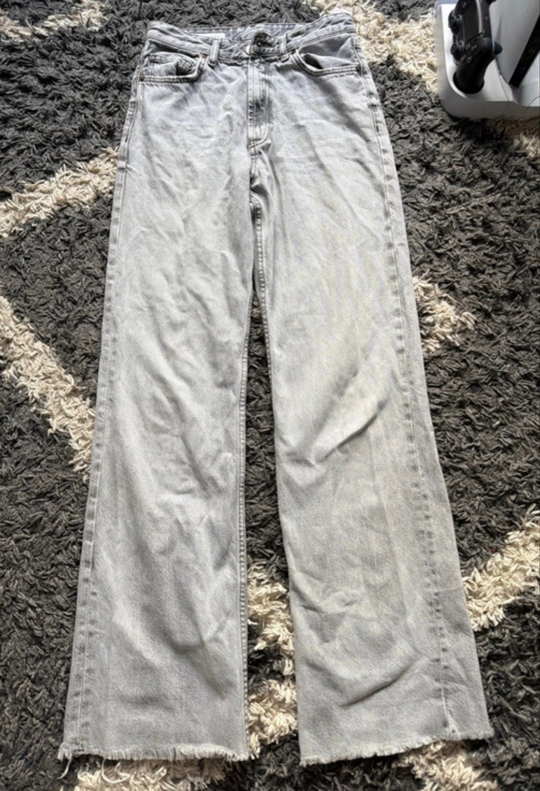 Zara wide leg jeans grijs EUR 38, Verzenden, Zo goed als nieuw, Grijs, W30 - W32 (confectie 38/40)