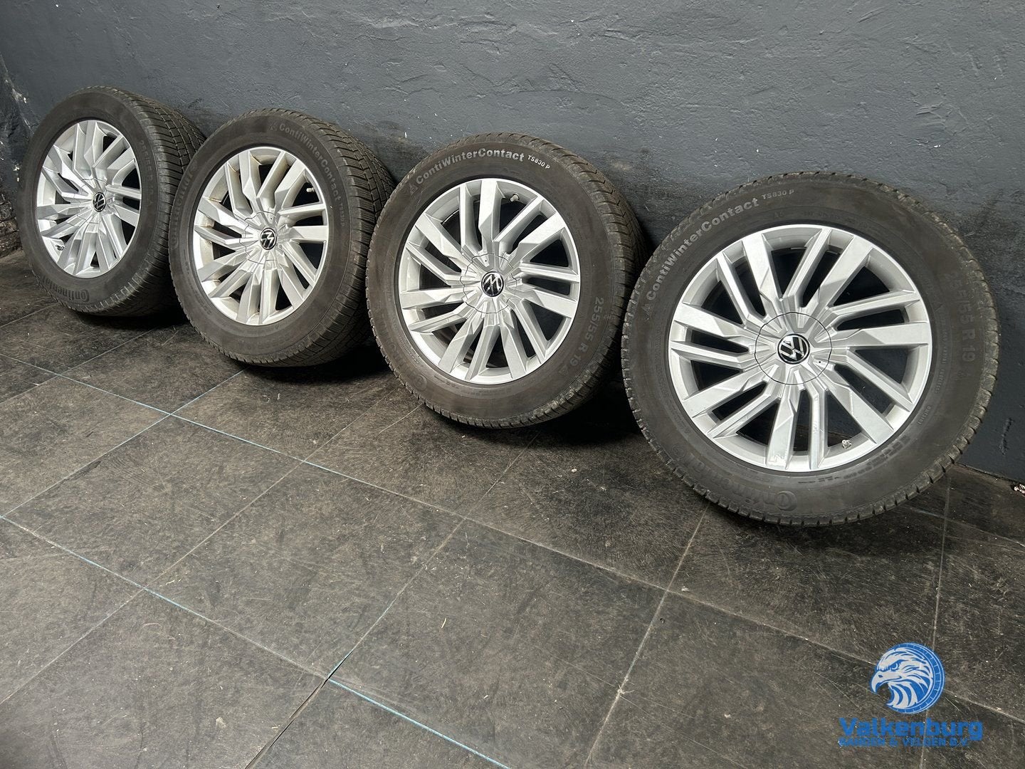 6mm! Originele VW Touareg CR7 Osorno 19 inch velgen TPMS 5x1, 19 inch, Gebruikt, 255 mm, -