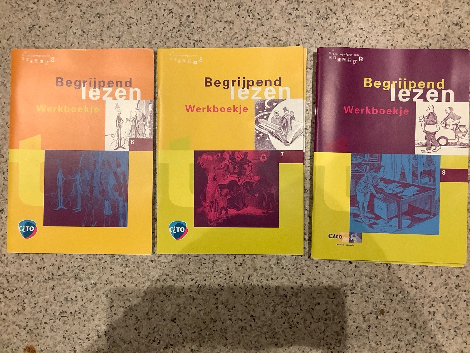 Begrijpend Lezen Werkboekjes 6, 7 en 8 Cito, Ophalen of Verzenden, Gelezen, Overige niveaus, Nederlands