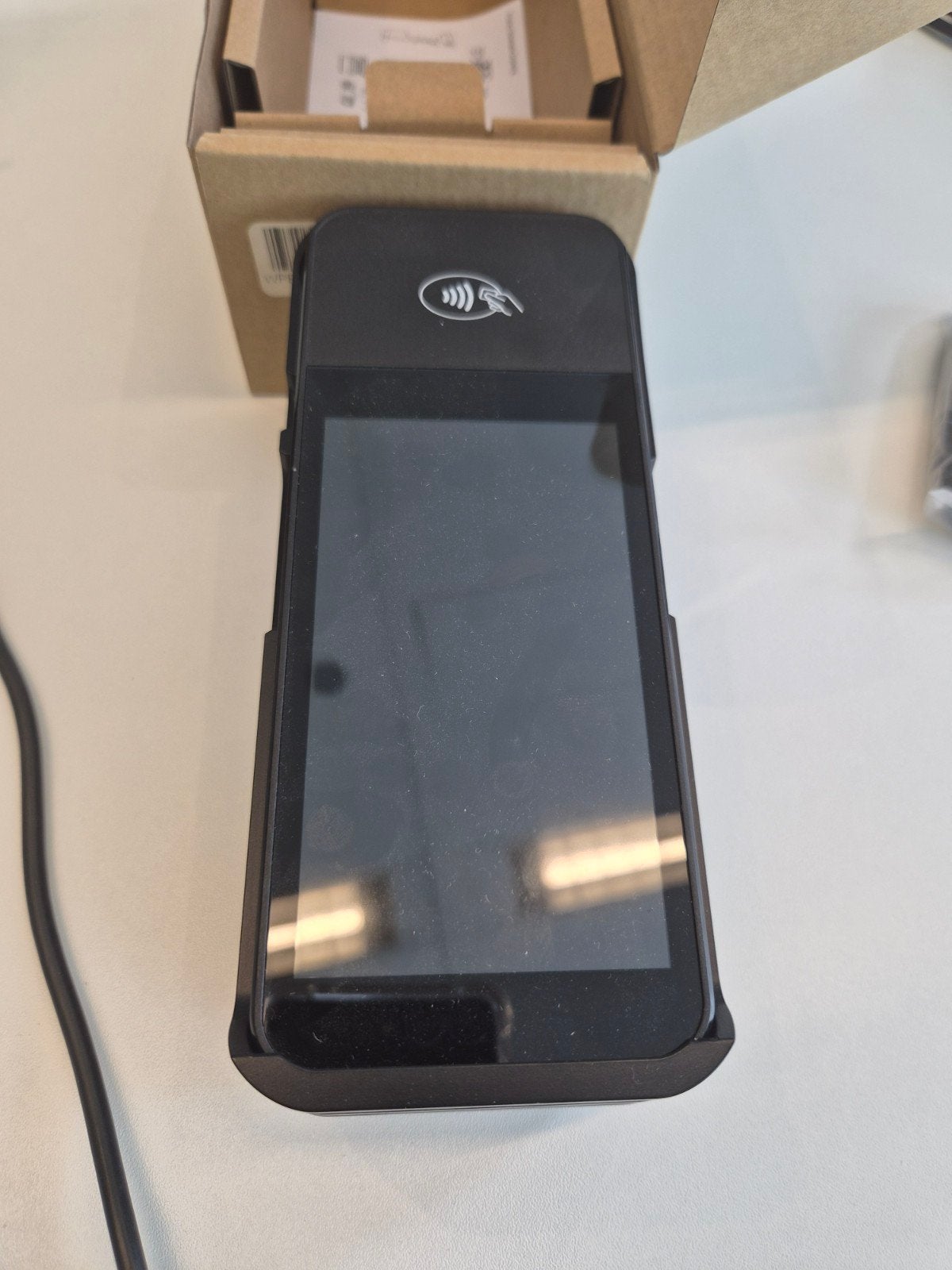 Nieuw BBPOS WisePOS E Pinautomaat + Ethernet Cradle (Gereset, Zwart, Touchscreen, Nieuw, Ophalen of Verzenden
