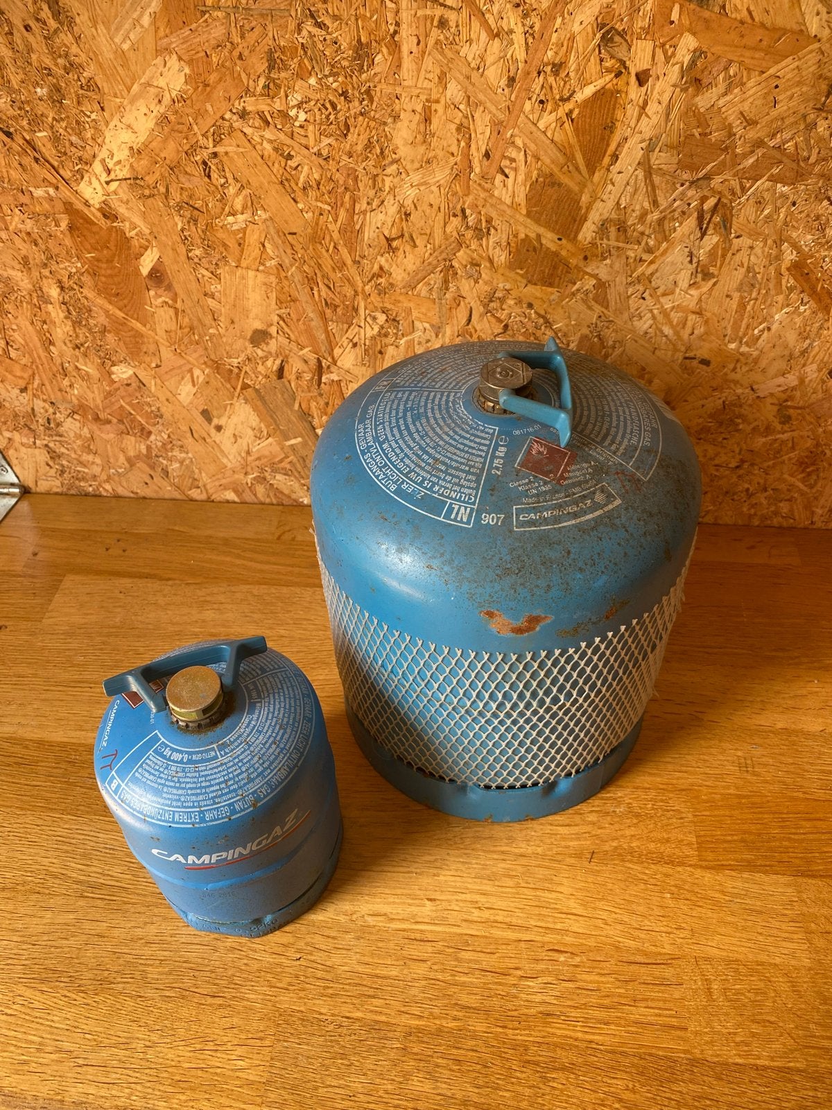 Campingaz gasflessen (901 en 907), Caravans en Kamperen, Kampeeraccessoires, Ophalen, Gebruikt