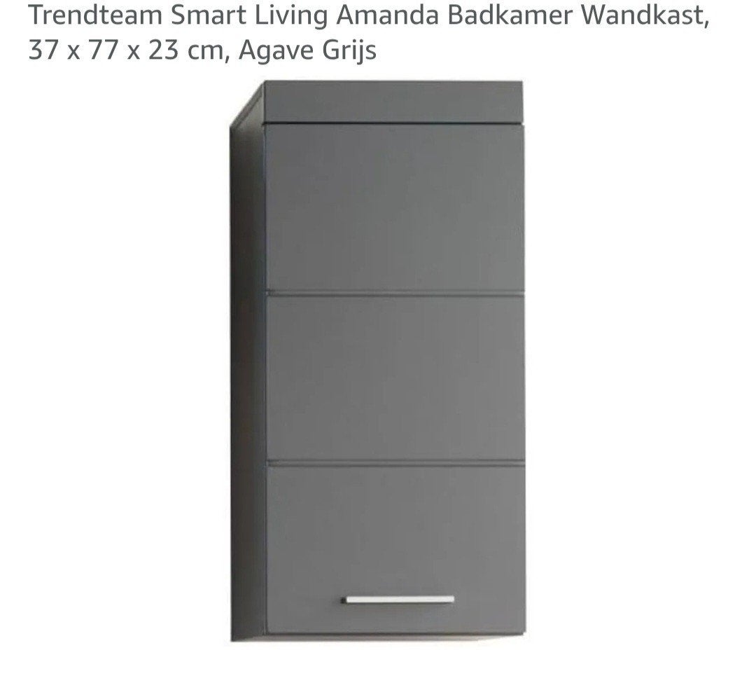 Trendteam Smart Living Amanda Badkamer Wandkast, Agave Grijs, Ophalen of Verzenden, Zo goed als nieuw