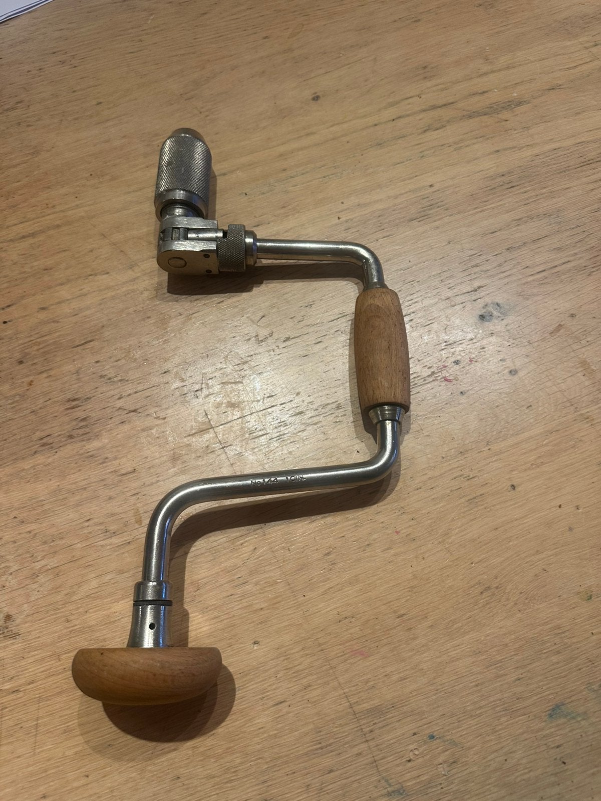 Te koop: Stanley handboor / brace No. 144, Ophalen of Verzenden