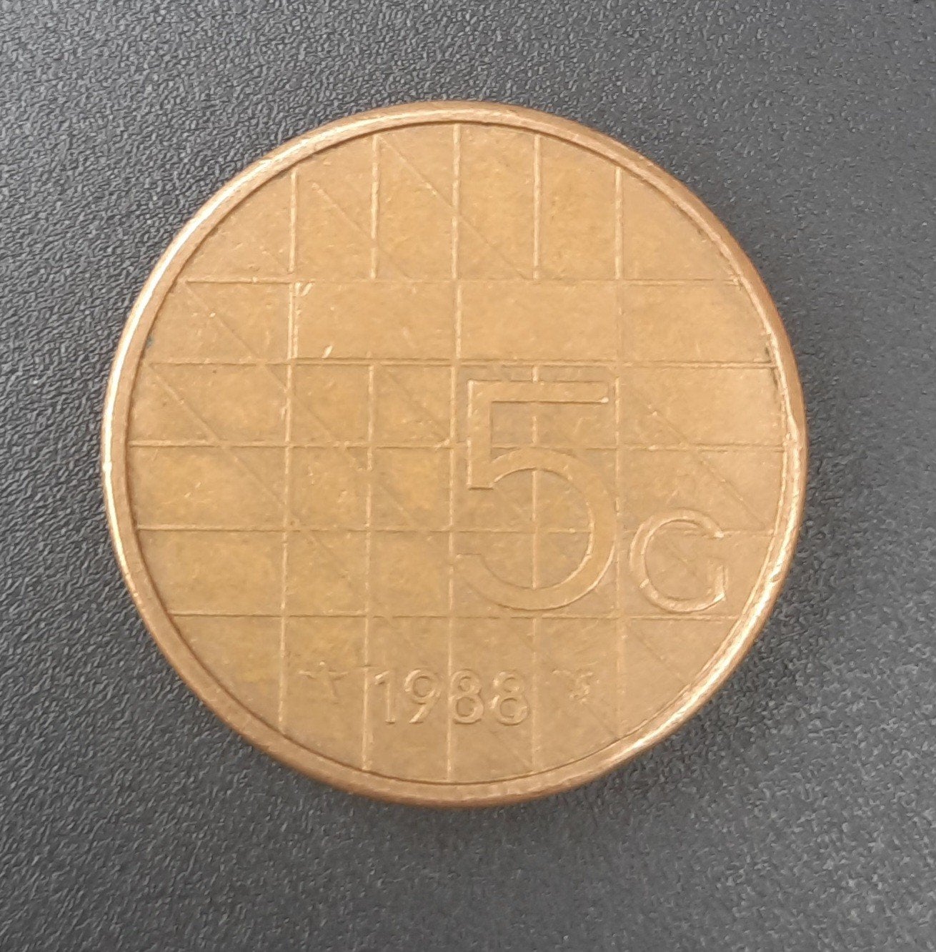 5 gulden munt Koningin Beatrix uit 1988, Postzegels en Munten, Munten | Nederland, Ophalen of Verzenden, Koningin Beatrix, 5 gulden