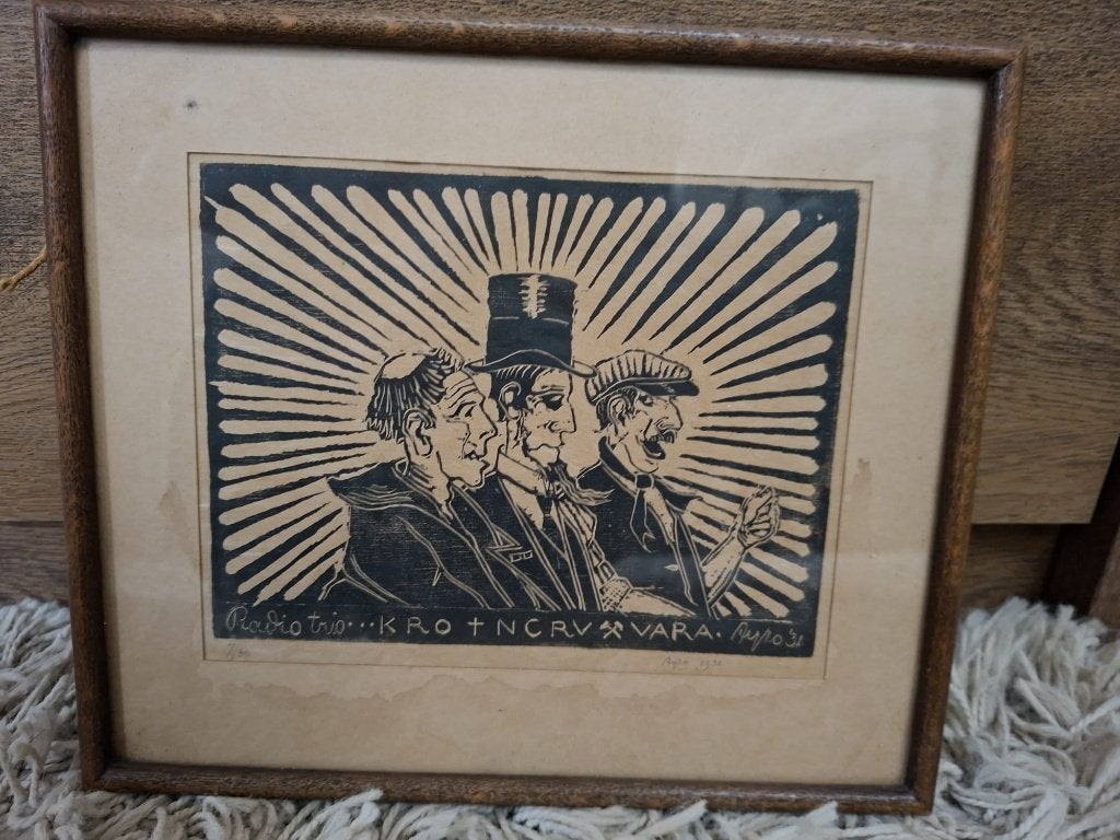 spotprent, Antiek en Kunst, Ophalen, Overige stijlen, Portret of Personen, Gedateerd
