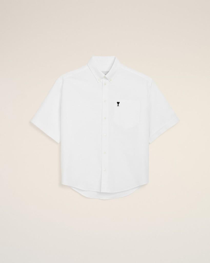 Ami Paris blouse oversized S twv € 250, Maat 38/40 (M), Verzenden, Wit, Pauw