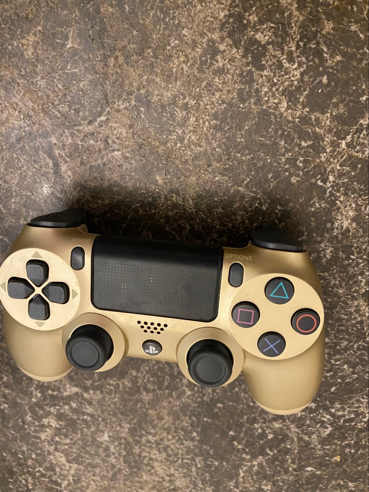 Gouden PlayStation 4 DualShock Controller, Ophalen of Verzenden, Zo goed als nieuw, Controller, PlayStation 4