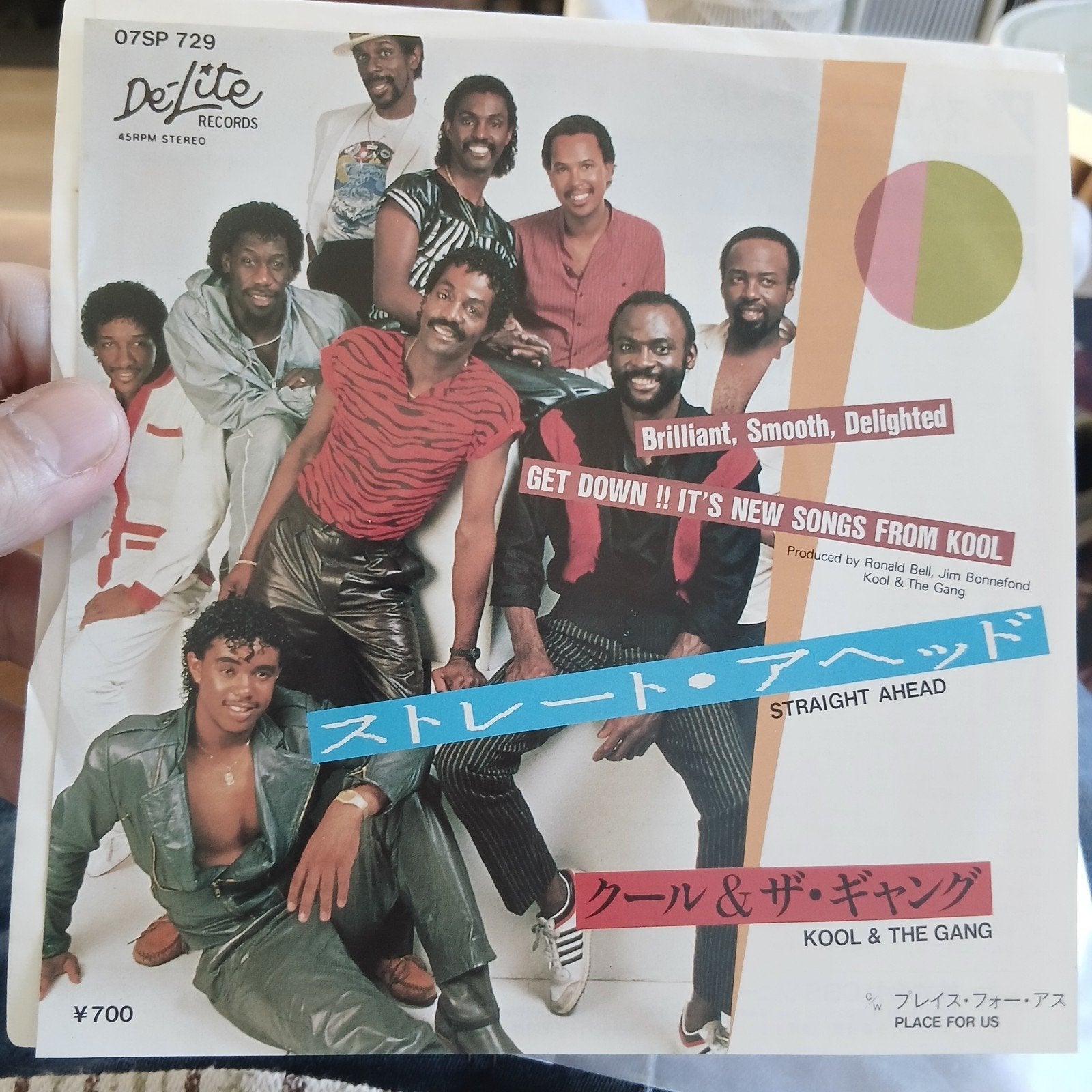 Kool & The Gang - Straight Ahead (Japanse persing), 7 inch, Ophalen of Verzenden, Zo goed als nieuw, Fotohoes