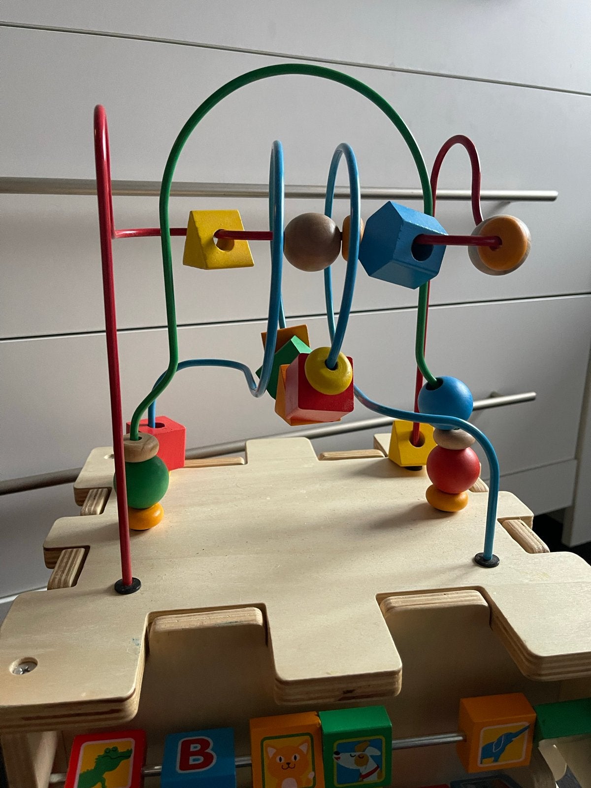 KidKraft Houten Activiteiten Kubus - Educatief Speelgoed, Ophalen of Verzenden, Gebruikt, Knutselen
