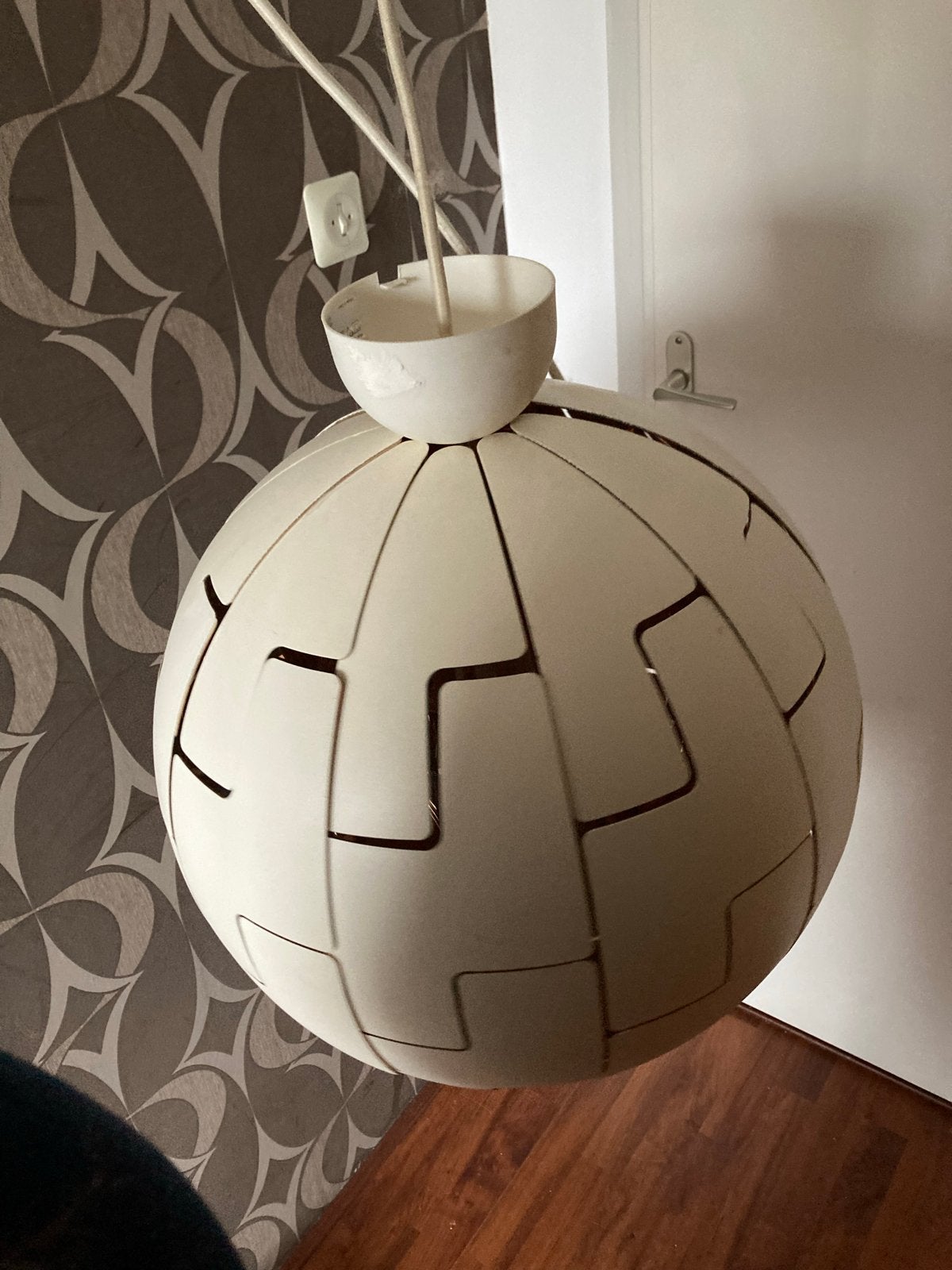 IKEA PS 2014 Hanglamp - Wit/Koper 52 cm, Ophalen, Gebruikt, Metaal, E27 (groot)