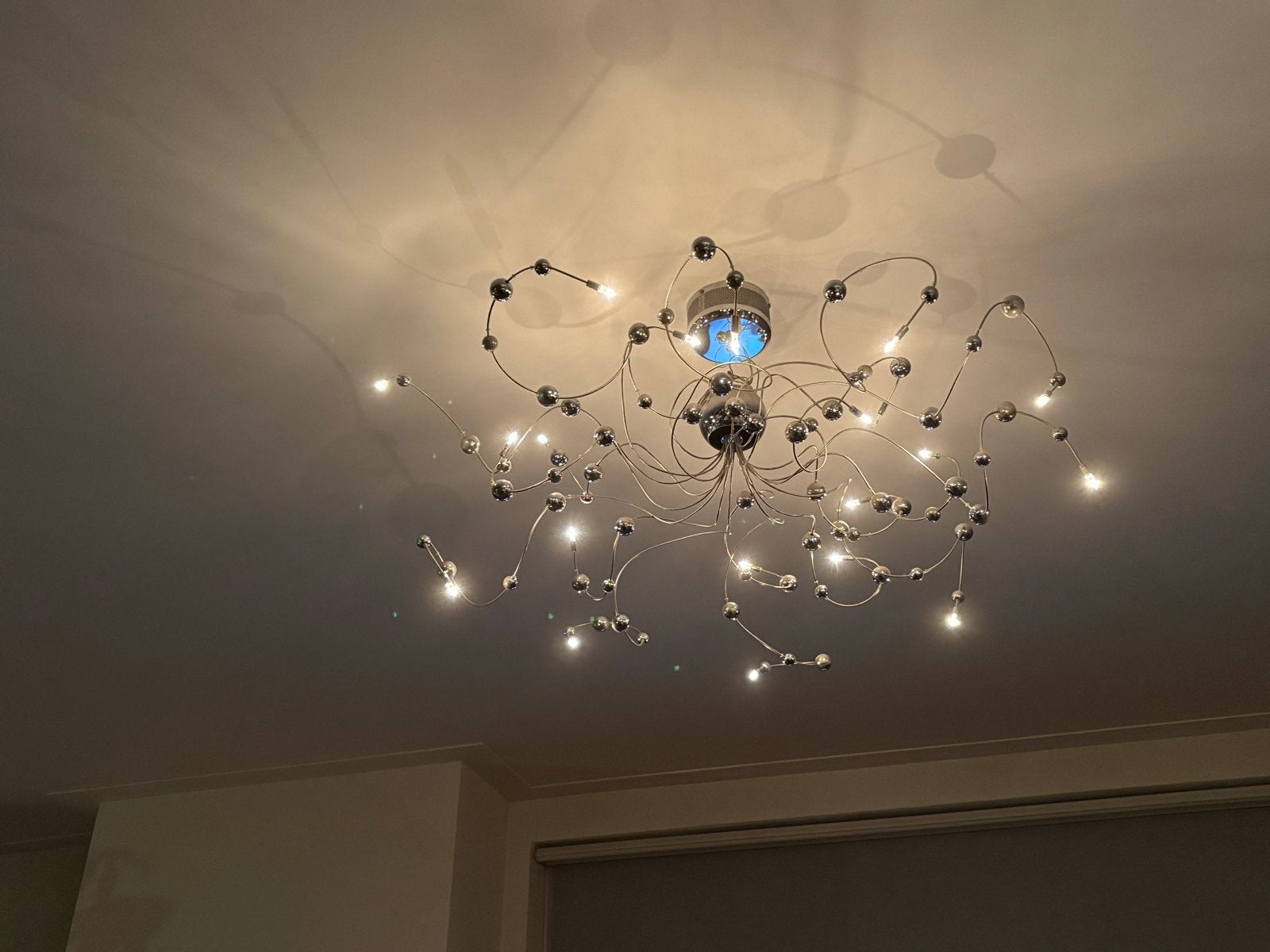 Moderne designlamp voor plafond of boven tafel, Ophalen, Gebruikt, Metaal, GU10