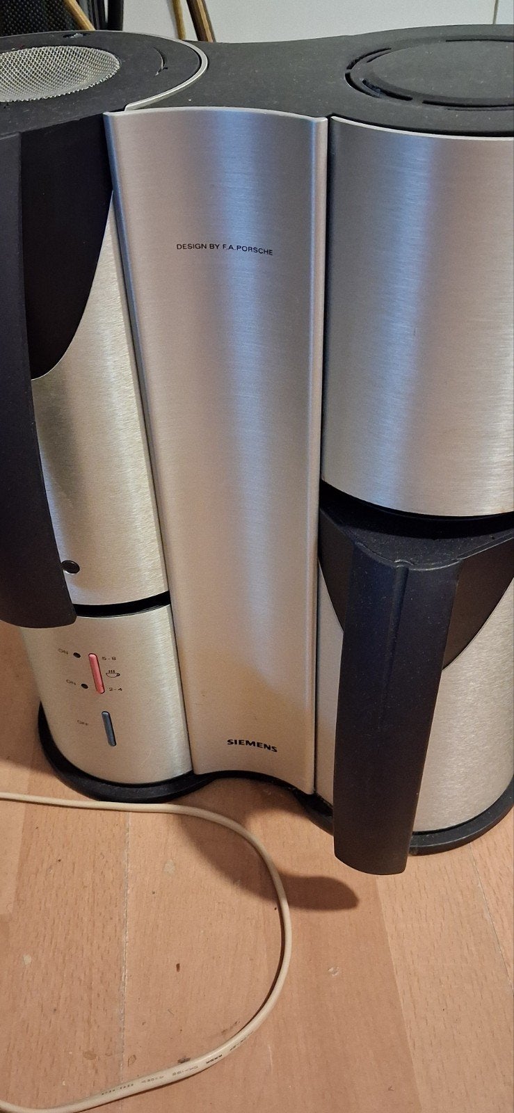 Siemens koffiezetapparaat - Design by F.A. Porsche, Witgoed en Apparatuur, Gebruikt, Gemalen koffie, Ophalen of Verzenden, Combi