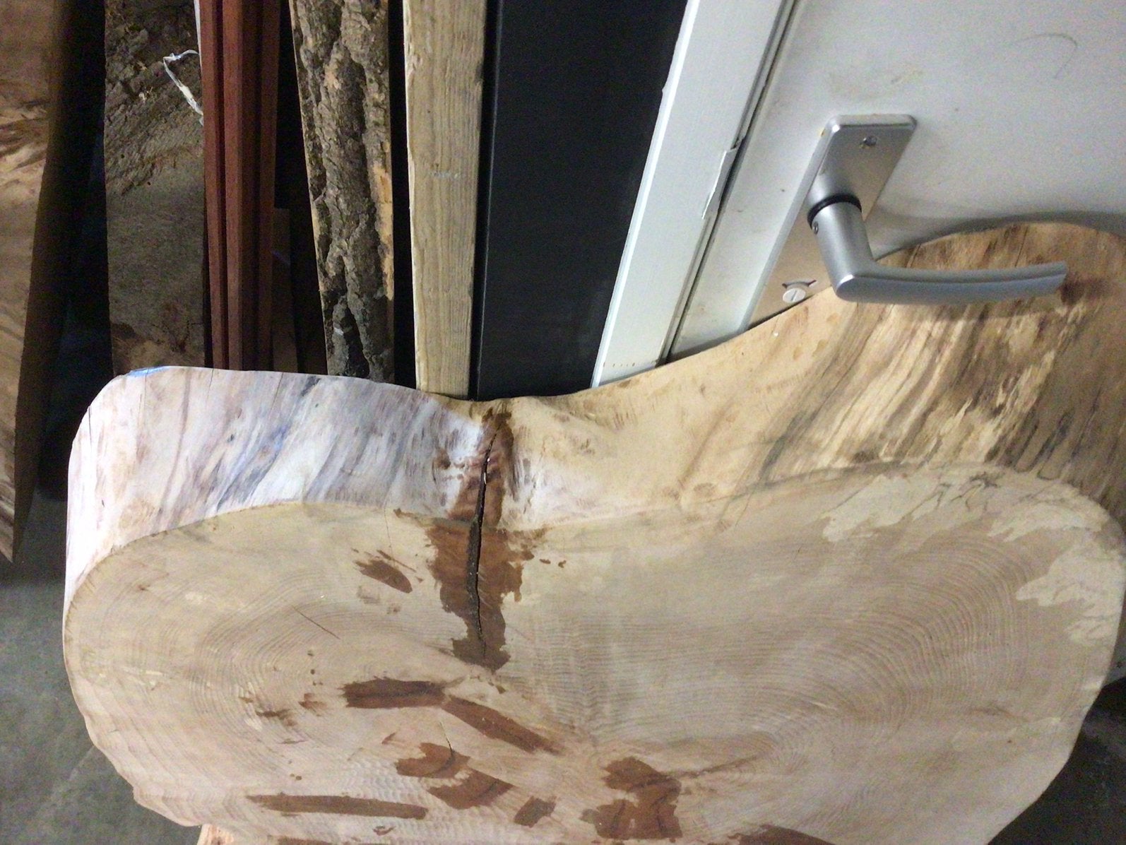 Salontafel onbewerkt, Ophalen, 100 tot 150 cm, 50 tot 100 cm, Zo goed als nieuw
